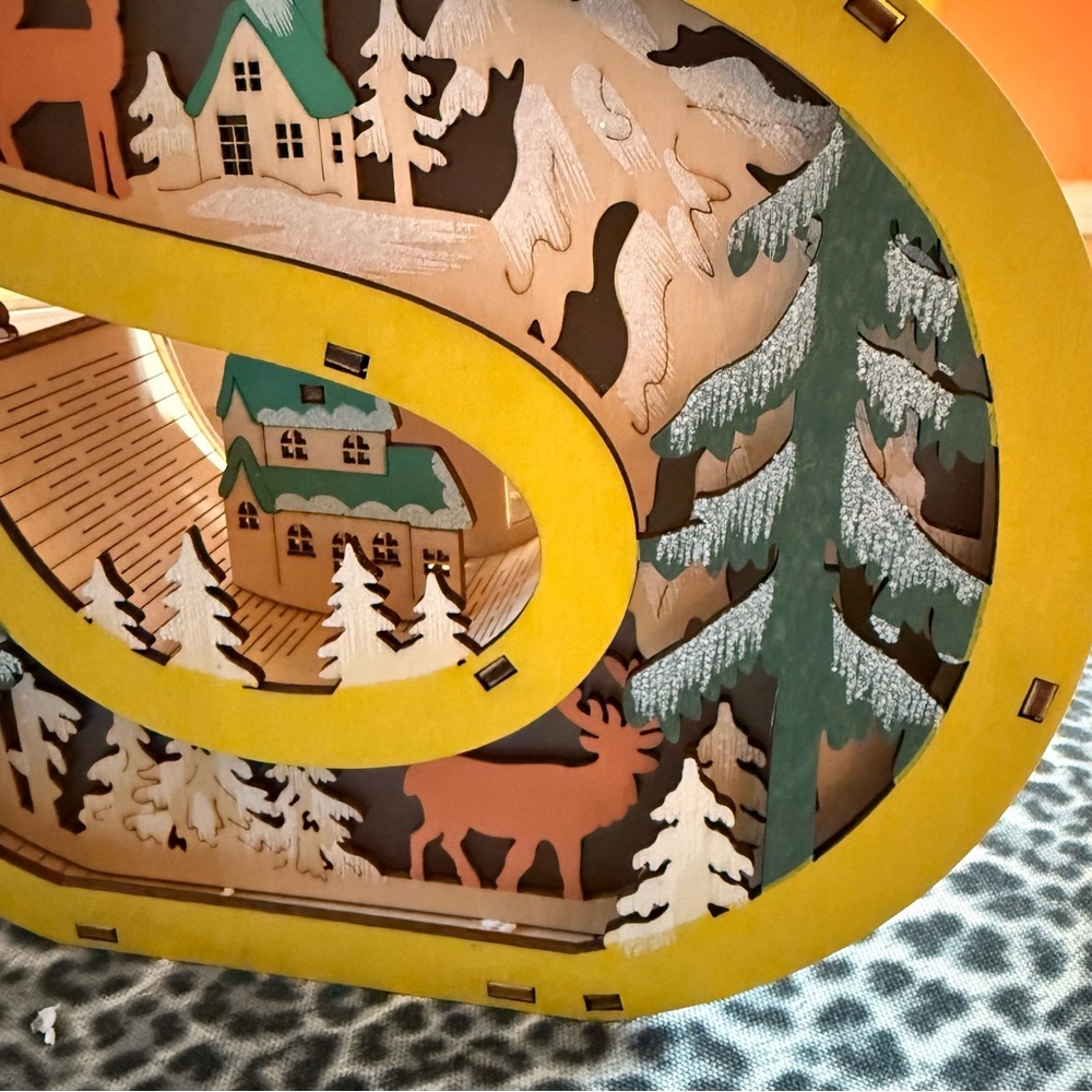 Anthropologie Illuminated Wonderland Scene Monogram Letter S NWT - Picture 8 of 13